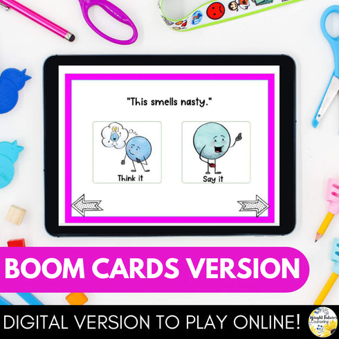 Social Skills Elementary Counseling SEL Game - Social Filters: Print & Digital