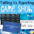 Tattling Vs Reporting Digital Game Show with Editable Digital Version
