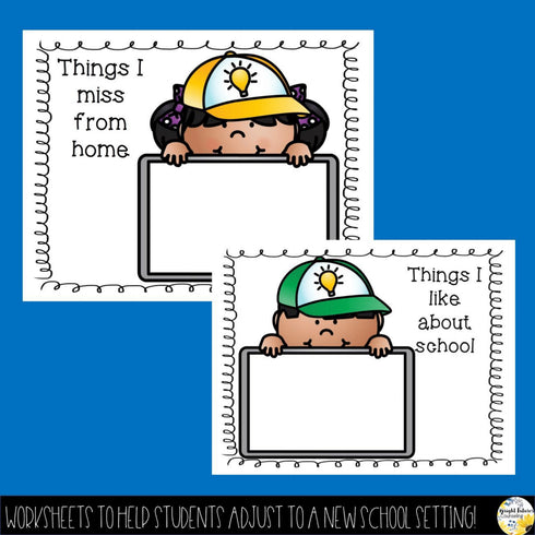 Separation Anxiety Activity Pack for New Students Team Brave Beginners