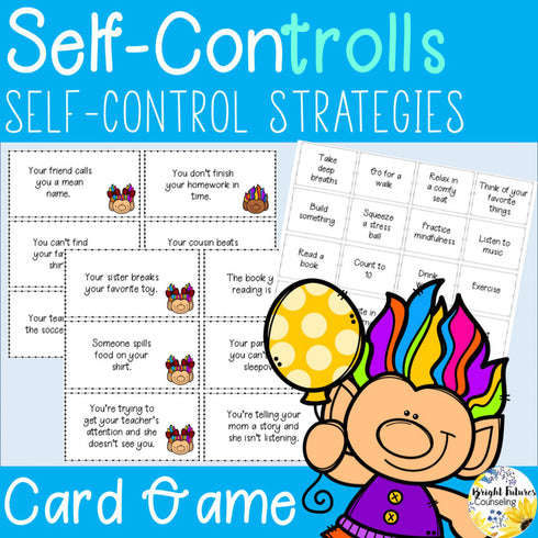 Self-Control Social Skills Card Game Self-ConTROLLS