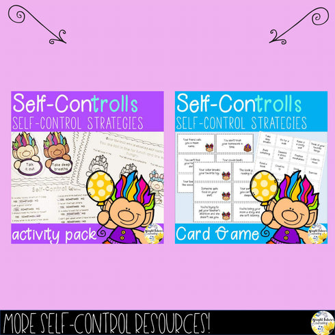 Self-Control Task Cards Self-ConTROLLS Counseling Cards