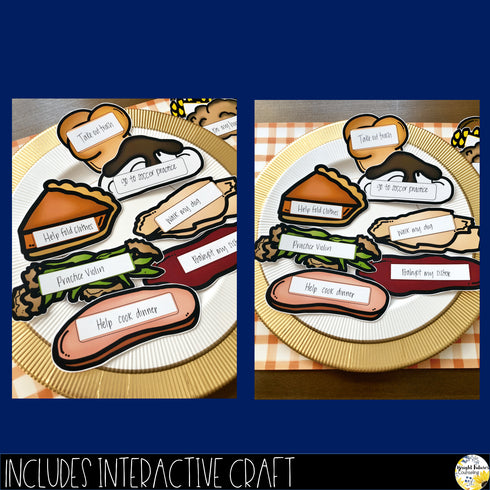 Thanksgiving Responsibility Activity What's On Your Plate? Responsibility Lesson