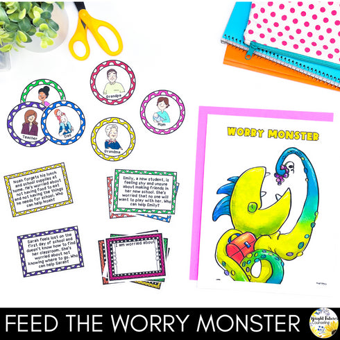 Worry and Anxiety Management - Coping Skills Activities for Primary Grades