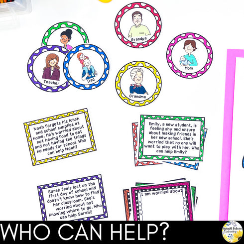 Worry and Anxiety Management - Coping Skills Activities for Primary Grades