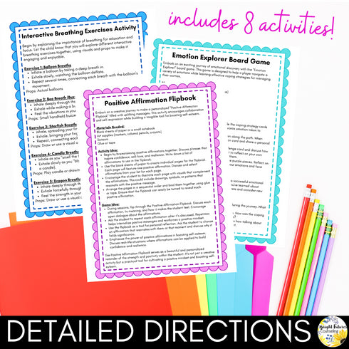 Worry and Anxiety Management - Coping Skills - Elementary Counseling Activities