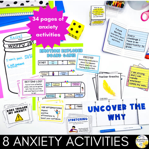 Worry and Anxiety Management - Coping Skills - Elementary Counseling Activities