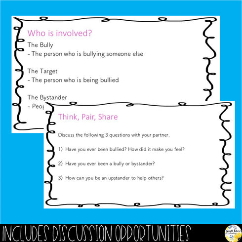 BULLYING PREVENTION Editable Guidance Lesson, Video, and Activity