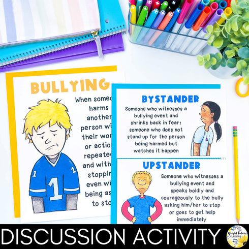 Bullying Prevention Lesson for Social Emotional Learning and School Counseling
