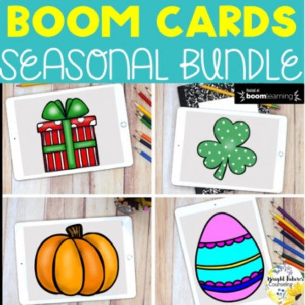 Holiday SEL Activities - Boom Cards Seasonal Digital Activities Super Bundle