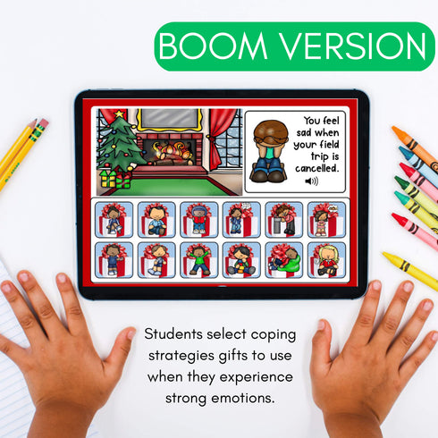 Christmas Coping Strategies Digital Activity - Holiday School Counseling SEL