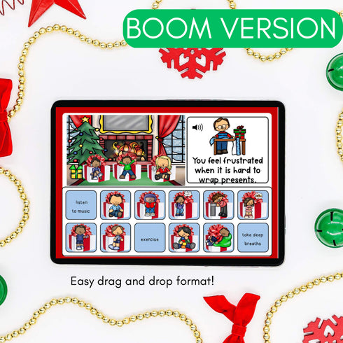 Christmas Coping Strategies Digital Activity - Holiday School Counseling SEL