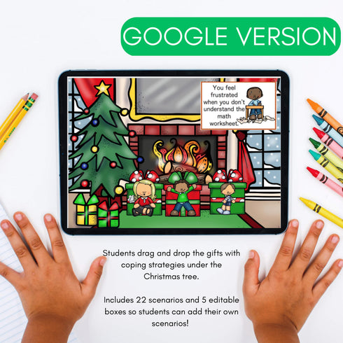 Christmas Coping Strategies Digital Activity - Holiday School Counseling SEL