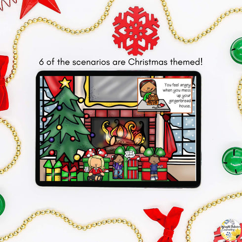 Christmas Coping Strategies Digital Activity - Holiday School Counseling SEL