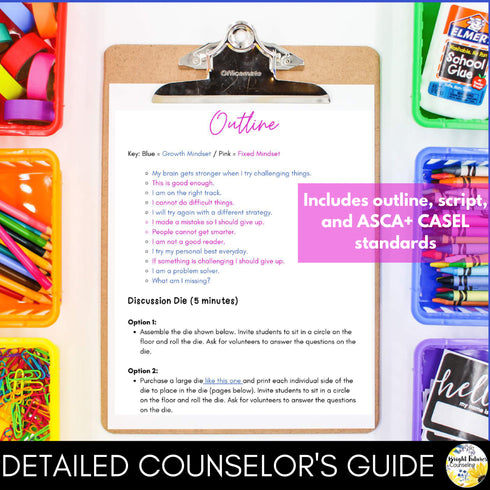 Elementary School Counseling Low-Prep and Engaging SEL Guidance Lessons Bundle
