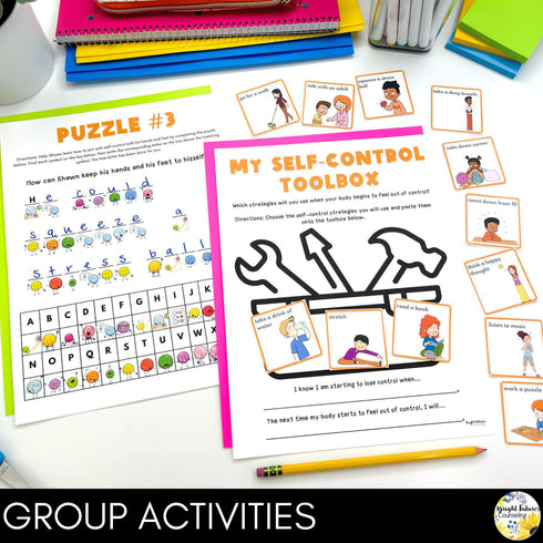 Elementary School Counseling Low-Prep and Engaging SEL Guidance Lessons Bundle