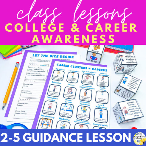 Career Exploration Lesson for Social Emotional Learning and School Counseling