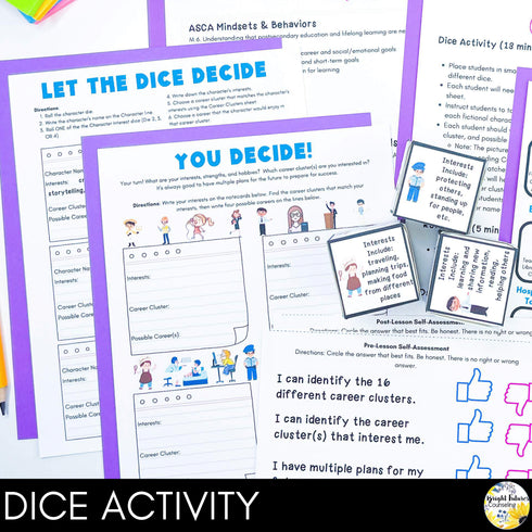 Career Exploration Lesson for Social Emotional Learning and School Counseling