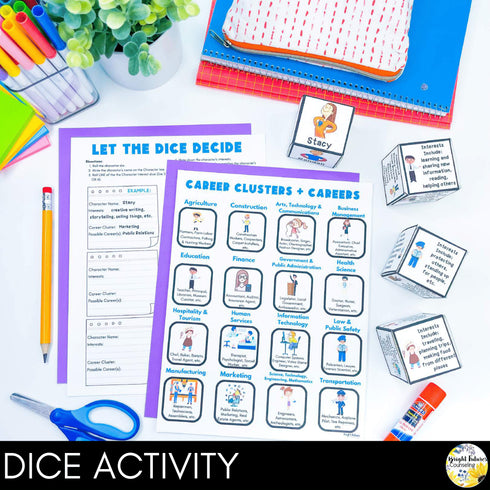 Career Exploration Lesson for Social Emotional Learning and School Counseling