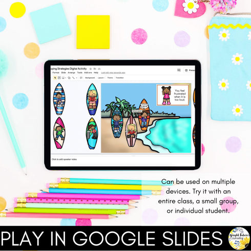 Summer Coping Strategies - Digial End of the Year Counseling SEL Activity