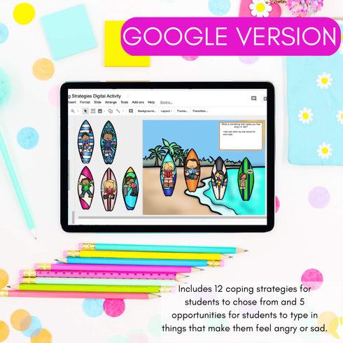 Summer Coping Strategies - Digial End of the Year Counseling SEL Activity