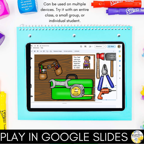 Coping Strategies Toolbox Digital Activity - Google Slides & Boom Cards Versions