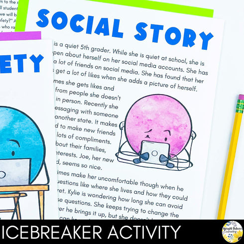 Cyber Safety SEL Lesson and Activities - Elementary School Counseling