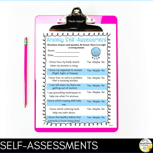 Elementary School Counseling Small Group Bundle - Anxiety, Social Skills & more!