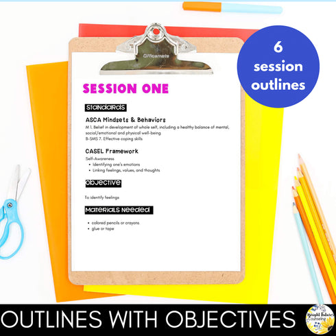 Emotion Recognition and Self Regulation Six Week School Counseling Small Group