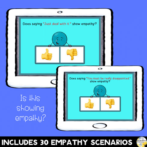 Empathy BOOM CARDS - Digital School Counseling Game