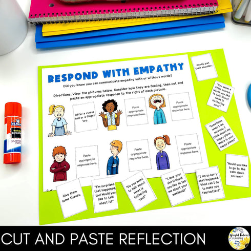 Empathy Lesson for Social Emotional Learning and Elementary School Counseling