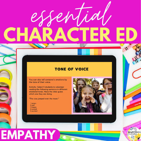 Empathy SEL Class Lesson - Editable Character Education Counseling Lesson