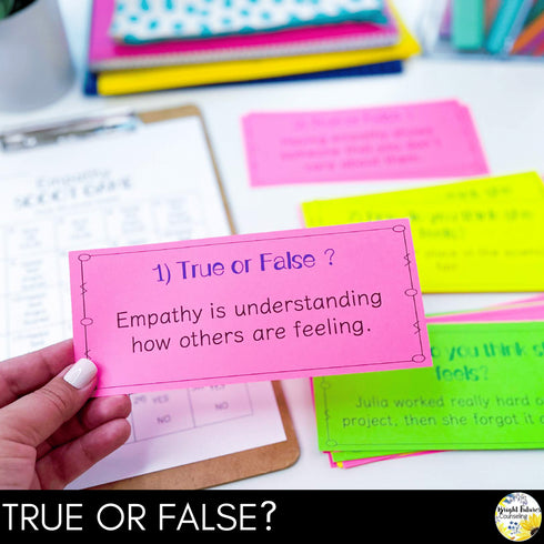 Empathy and Identifying Feelings Scoot Game - School Counseling SEL Game