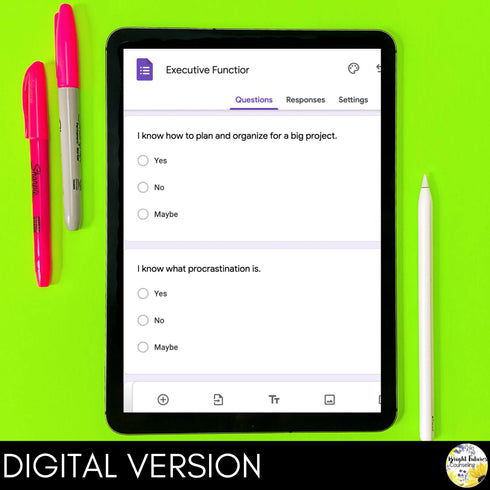 Executive Functioning School Counseling Self-Assessment Data Collection Tool