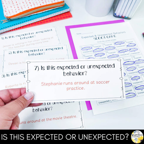 Expected and Unexpected Behaviors Scoot Game Counseling Game