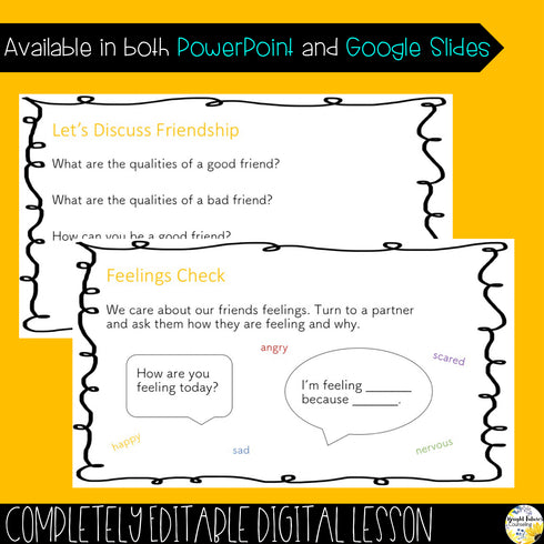 FRIENDSHIP Guidance Lesson, Activity, and Video - Friendship Class Lesson