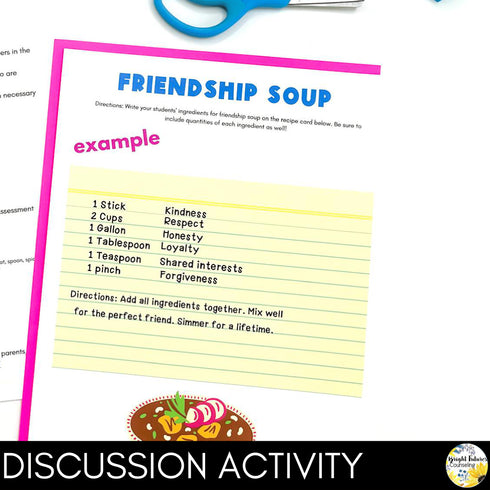 Friendship Skills Lesson for Social Emotional Learning and School Counseling