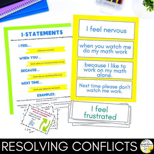 Friendship & Conflict Resolution Group Counseling Lesson Plans for Middle School