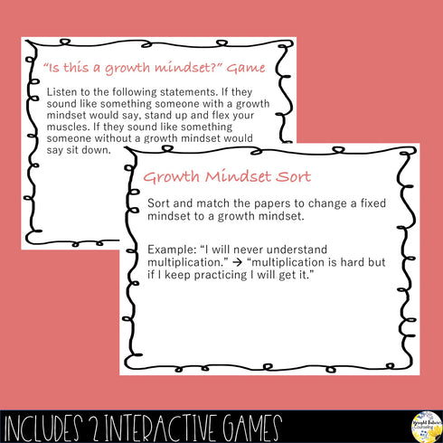Growth Mindset vs. Fixed Mindset Classroom Guidance Lesson, Video, and Game