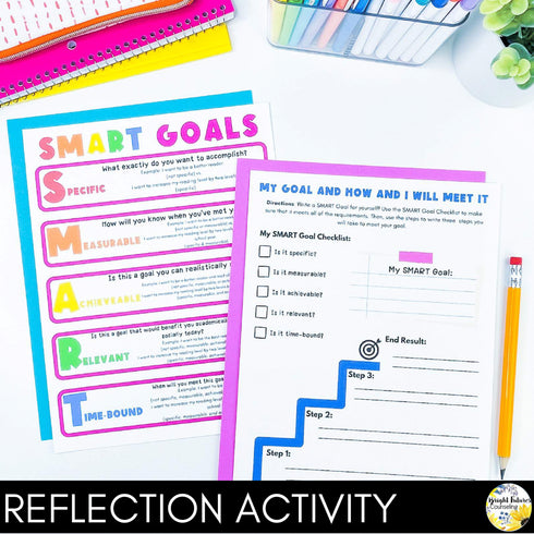 Goal Setting Lesson for Social Emotional Learning & Elementary School Counseling