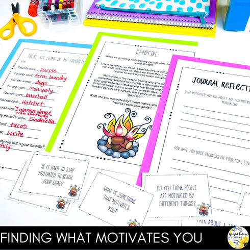 Goal Setting and Intrinsic Motivation Growth Mindset School Counseling Group