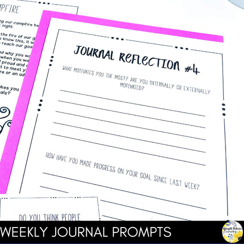 Goal Setting and Intrinsic Motivation Growth Mindset School Counseling Group