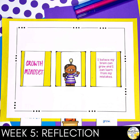 Growth Mindset vs. Fixed Mindset Comprehensive 5-Week School Counseling Group