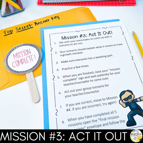 Interactive Growth Mindset Escape Room Class Lesson: Growth vs. Fixed Mindset