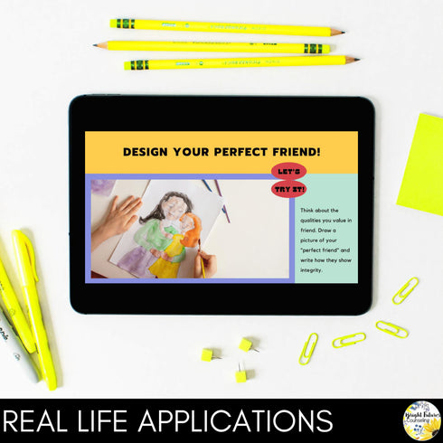 Integrity SEL Class Lesson - Editable Character Education Counseling Lesson