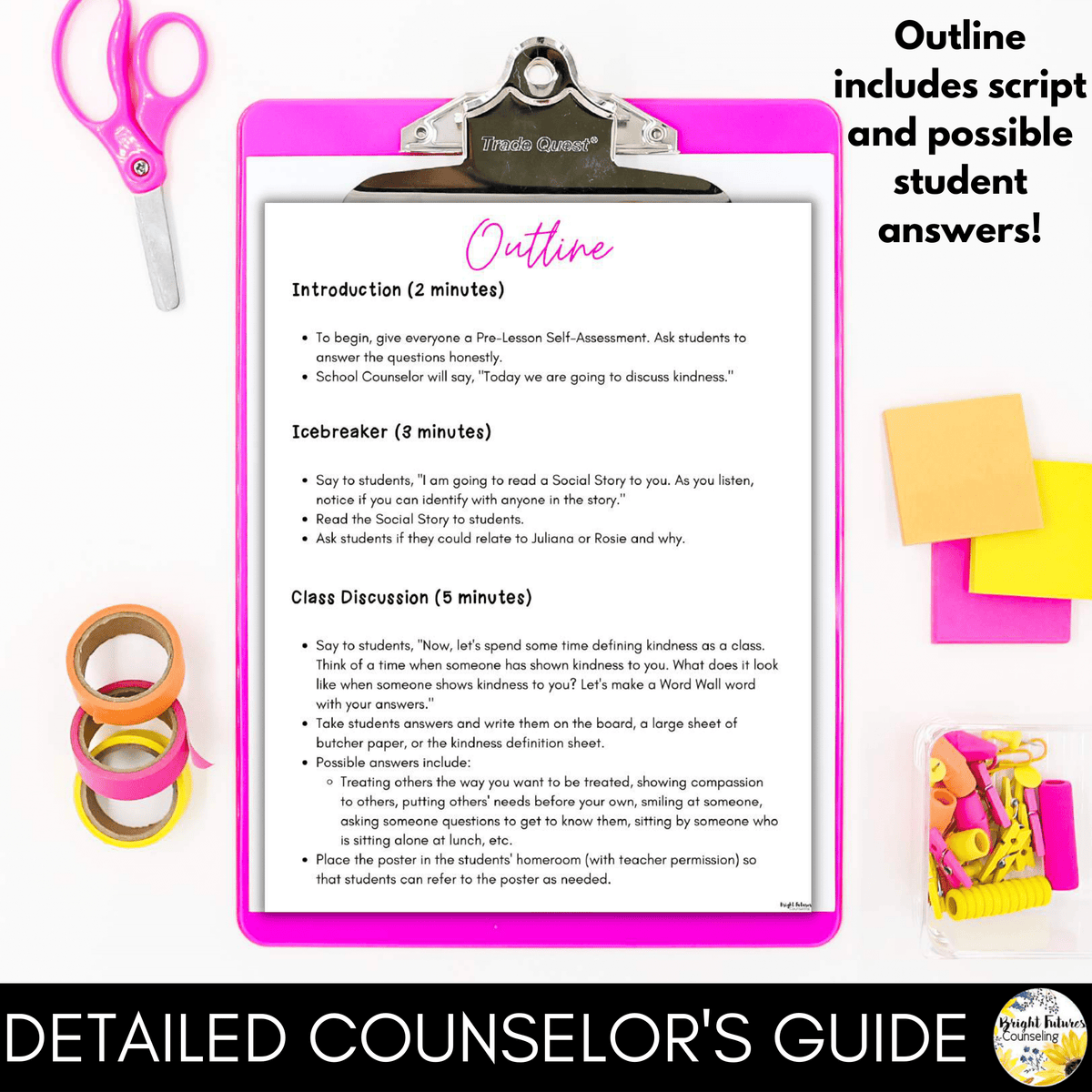 Kindness Lesson - Elementary School Counseling Social Emotional Learni