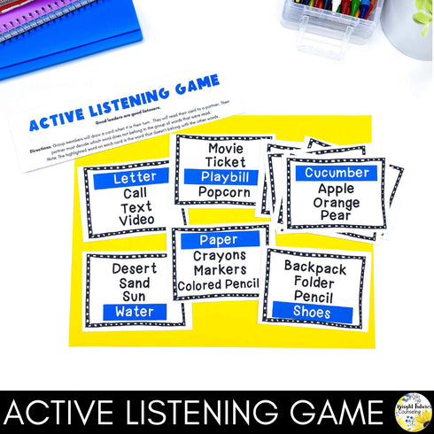 Leadership Activities - Group Counseling Lesson Plans for Middle School Students