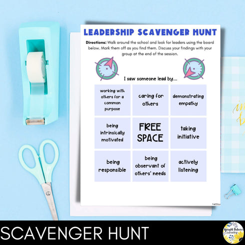 Leadership Activities - Group Counseling Lesson Plans for Middle School Students