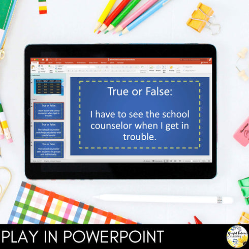 Meet the School Counselor Game Show - Meet the Counselor Template Editable Intro