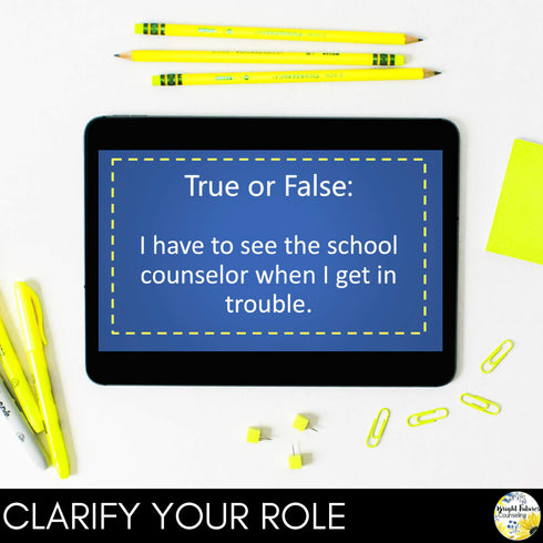 Meet the School Counselor Game Show - Meet the Counselor Template Editable Intro