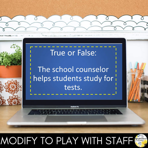 Meet the School Counselor Game Show - Meet the Counselor Template Editable Intro